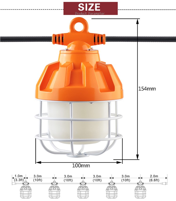 size of work light size of work light