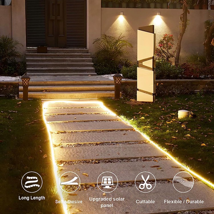 Solar Powered Strip Lights 1 Solar Powered Strip Lights 1